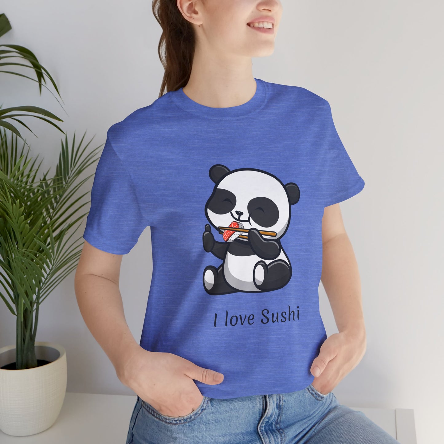 Sushi Lover T-shirt Funny Panda Bear Unisex Foodie Cute Culinary Gift Food Humor Shirt