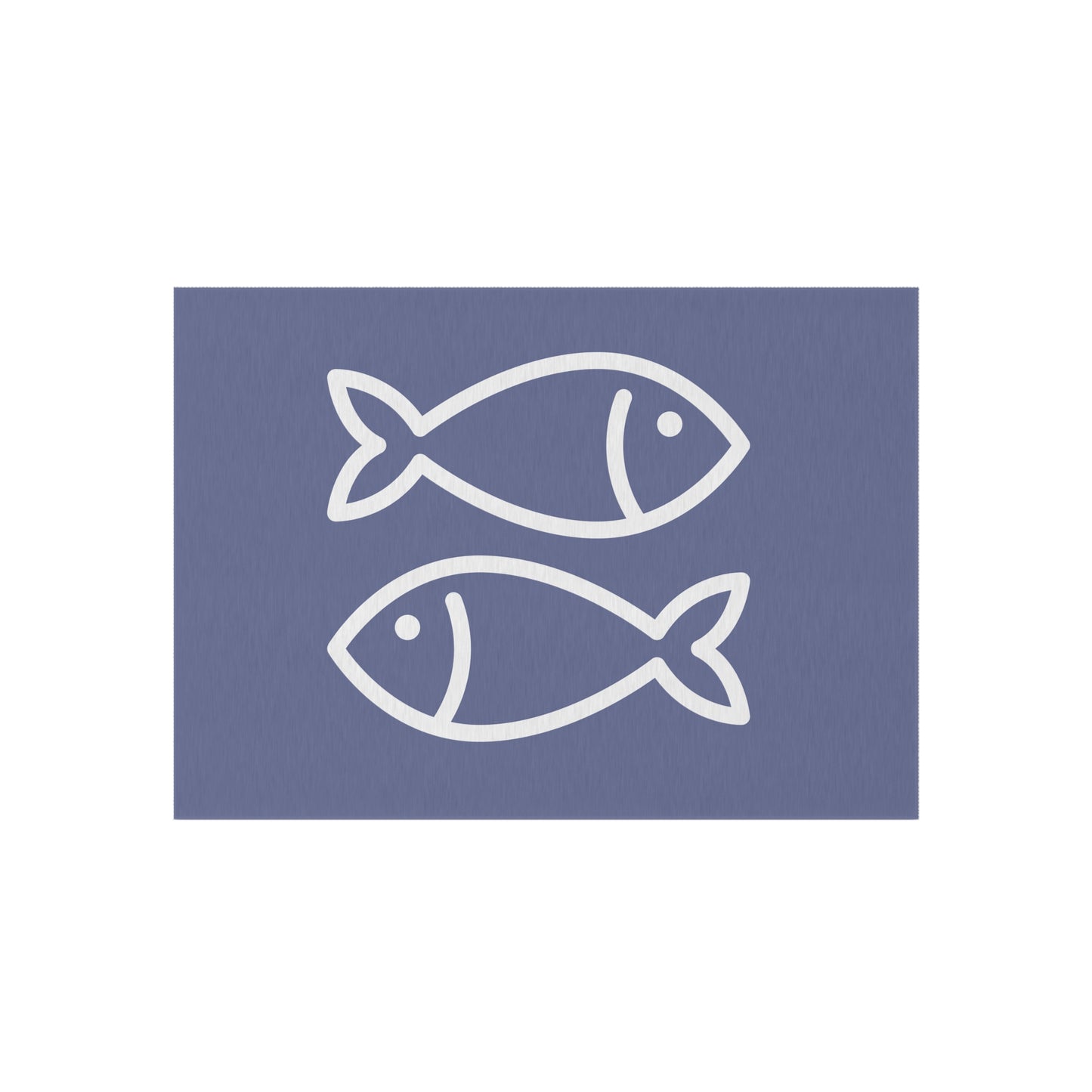 Chenille Outdoor Rug with No-Skid Backing Cozy Fishy Outdoor Carpet Patio Decor Gazebo Rug Pool Area Decor Outdoor Kitchen Carpet