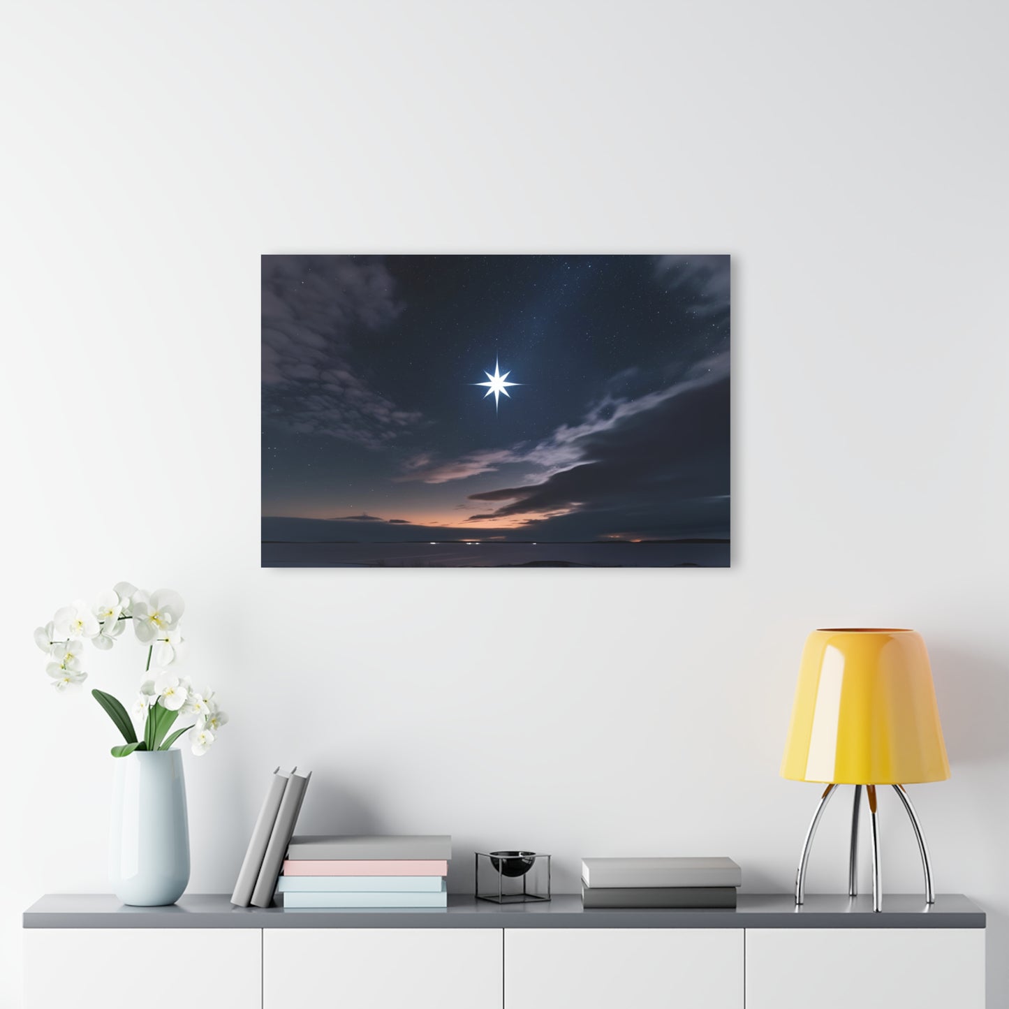 North Star Design Acrylic Print Dark Sky Nature Lover Wall Art Astronomy Lover Gift Night Sky Artwork Modern Decor