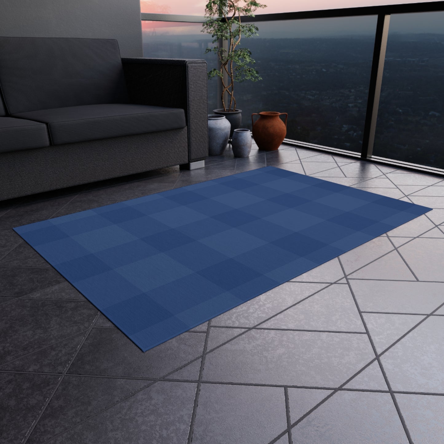 Chenille Outdoor Rug with No-Skid Backing Cozy Outdoor Carpet Patio Decor Gazebo Rug Pool Area Decor Outdoor Kitchen Carpet