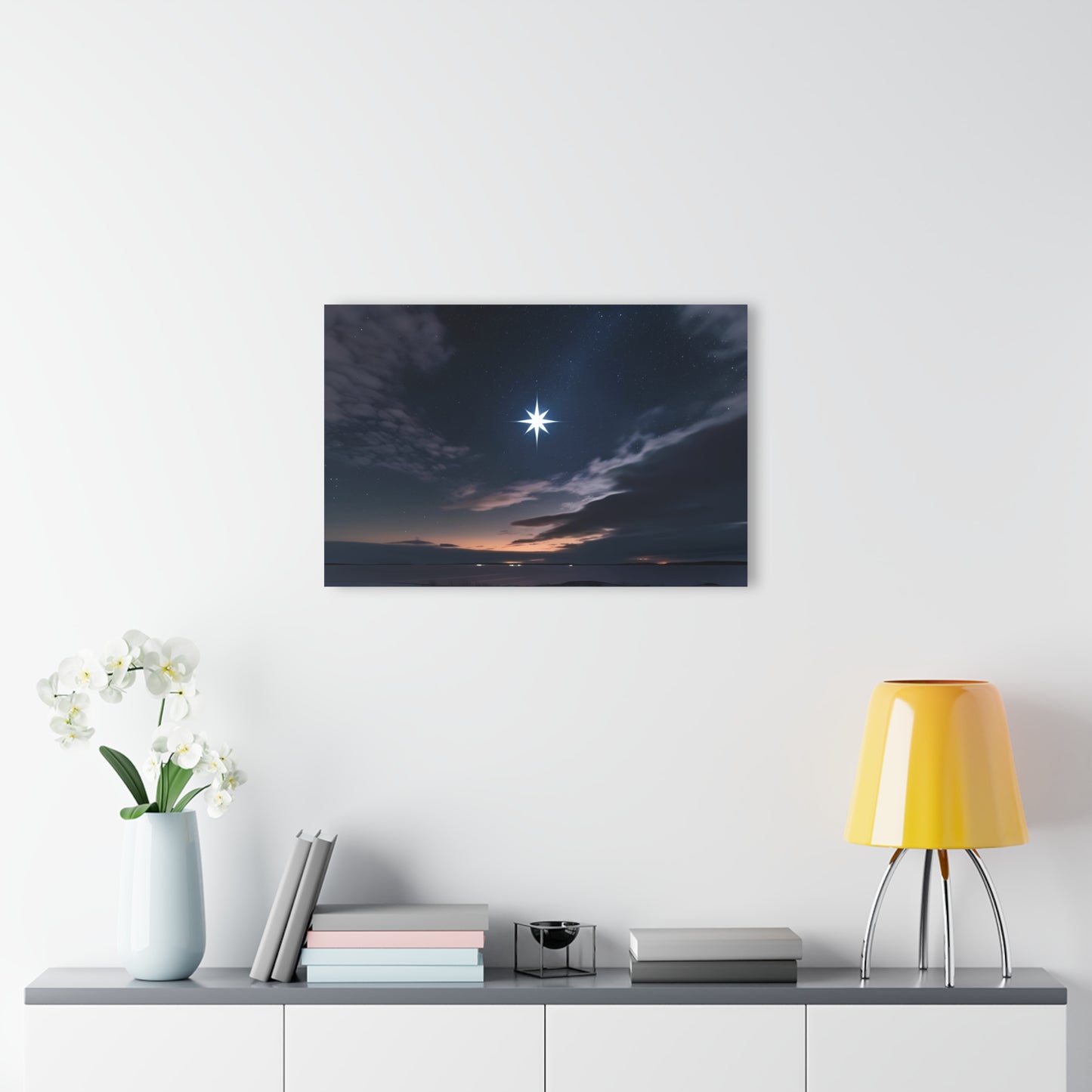 North Star Design Acrylic Print Dark Sky Nature Lover Wall Art Astronomy Lover Gift Night Sky Artwork Modern Decor