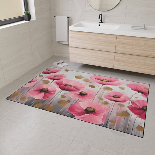 Decorative Heavy Duty Non-Slip Floor Mat Stylish Design Perfect for Entryway Kitchen Décor Garage Rug Coffee Bar Bathroom Floor Door Mat