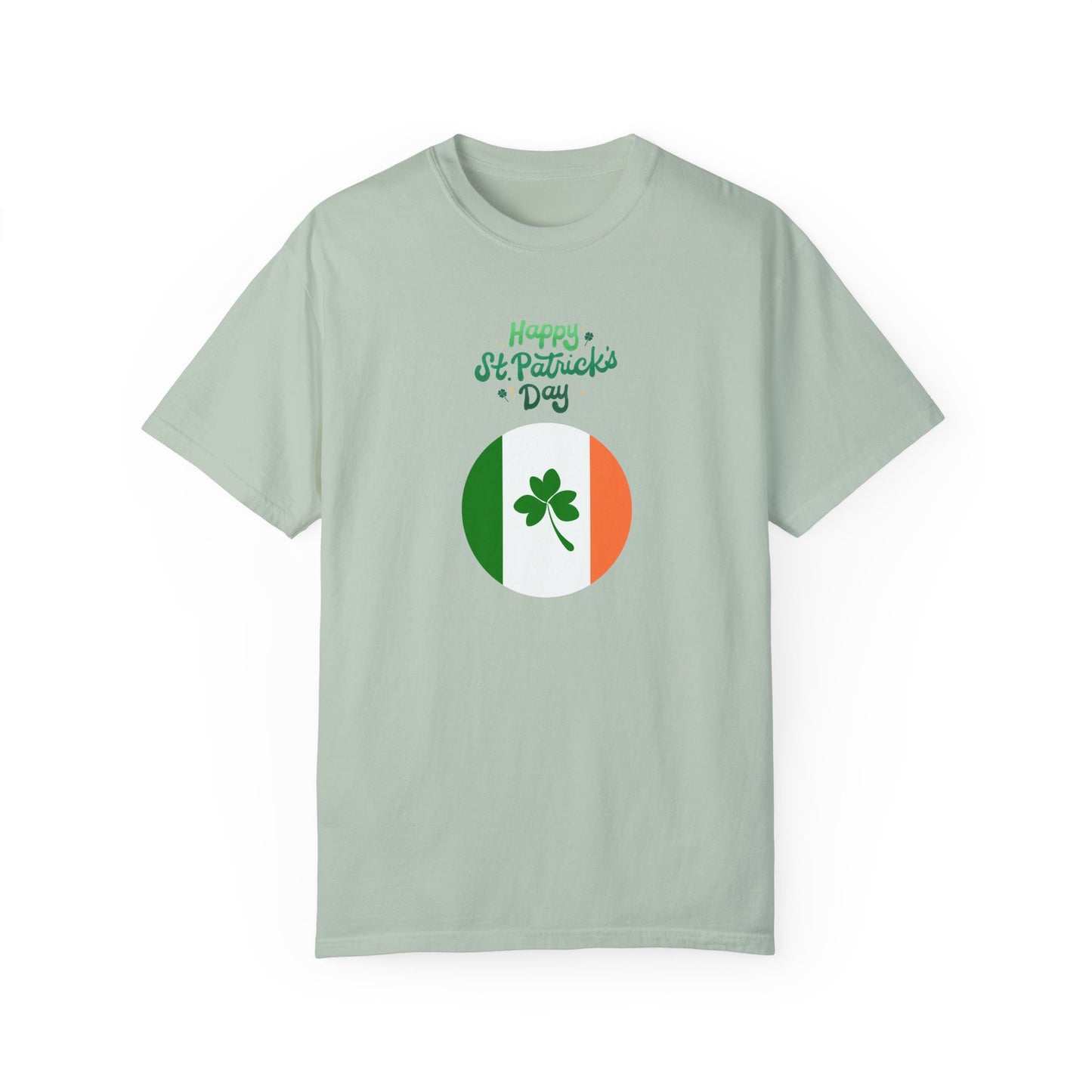 St. Patrick's Day T-Shirt Unisex Comfort Colors Relaxed Fit Garment-Dyed Tee 4 Leaf Clover Shirt Irish Themed Gift