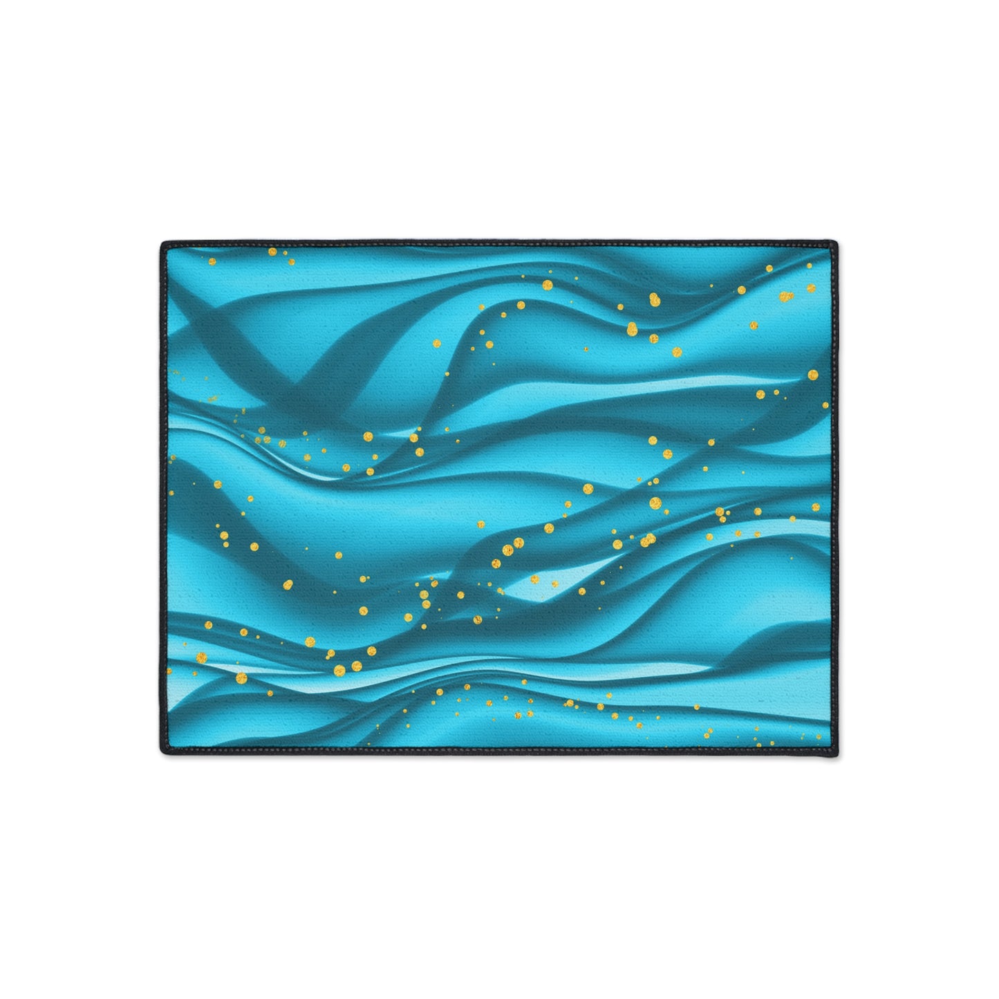 Decorative Heavy Duty Non-Slip Floor Mat Stylish Design Perfect for Entryway Kitchen Décor Beachy Wave Design Rug Tropical Bathroom Floor