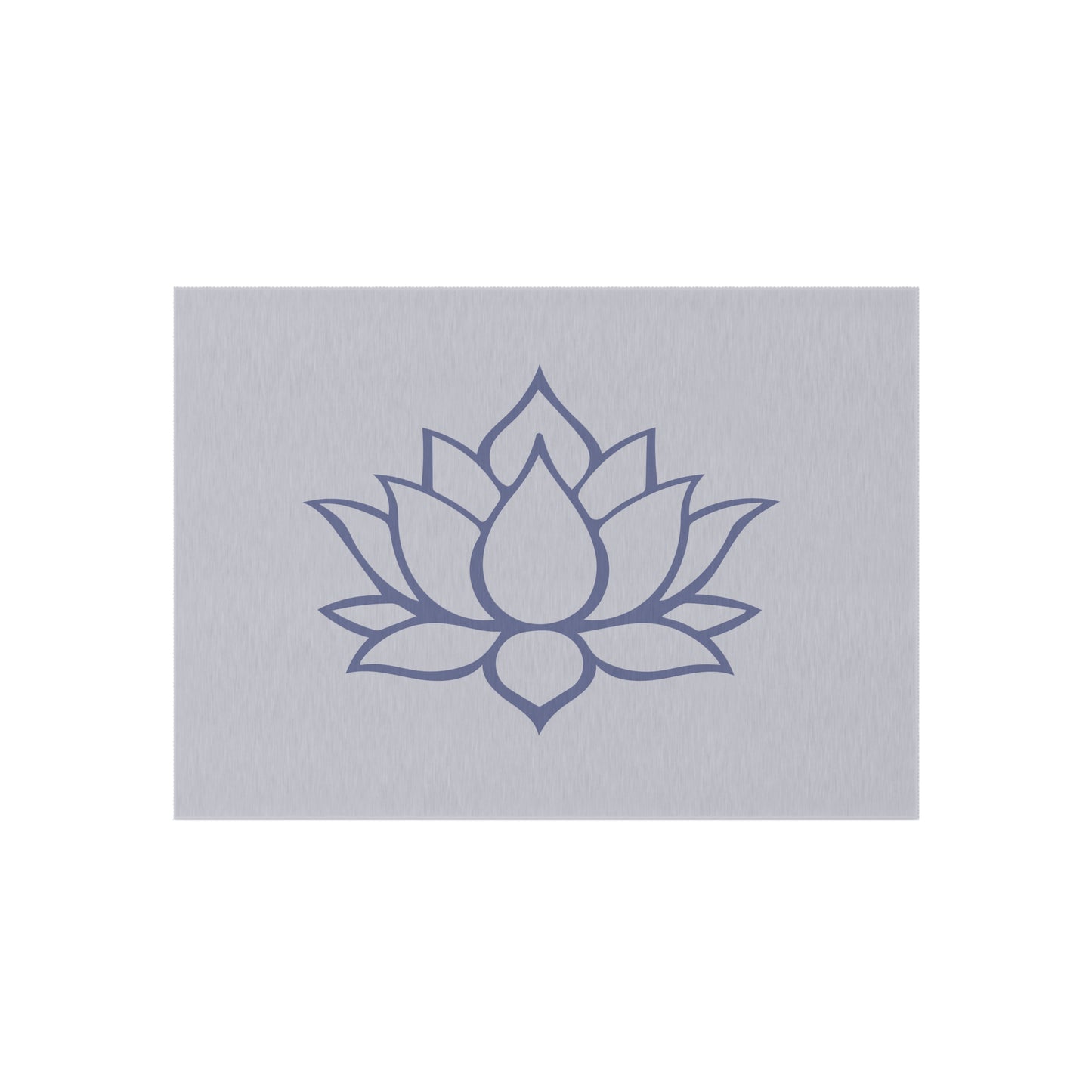 Zen Chenille Outdoor Rug with No-Skid Backing Cozy Outdoor Carpet Lotus Blossom Patio Decor Gazebo Rug Pool Area Floral Outdoor Kitchen Rug