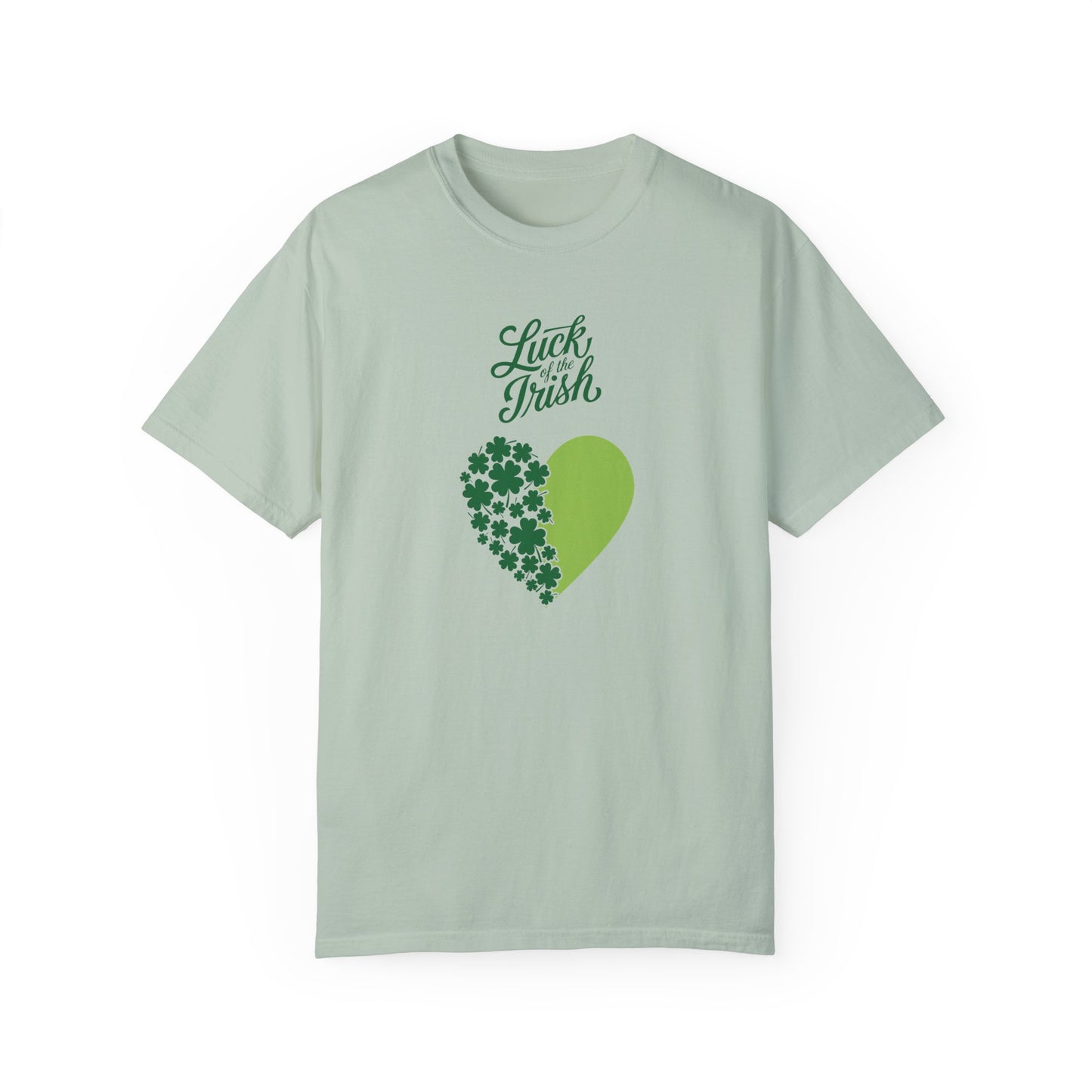 St. Patrick's Day T-Shirt Unisex Comfort Colors Relaxed Fit Garment-Dyed Tee 4 Leaf Clover Shirt Irish Themed Gift