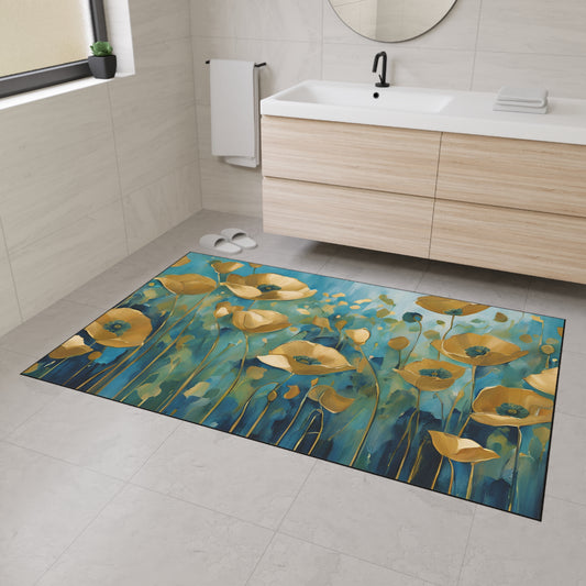 Decorative Heavy Duty Non-Slip Floor Mat Stylish Design Perfect for Entryway Kitchen Décor Garage Rug Coffee Bar Bathroom Floor Door Mat