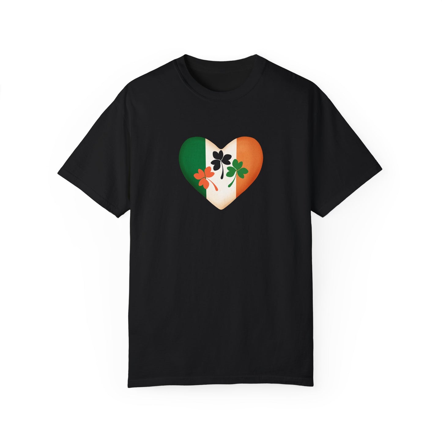 St. Patrick's Day T-Shirt Unisex Comfort Colors Relaxed Fit Garment-Dyed Tee 4 Leaf Clover Shirt Irish Themed Gift