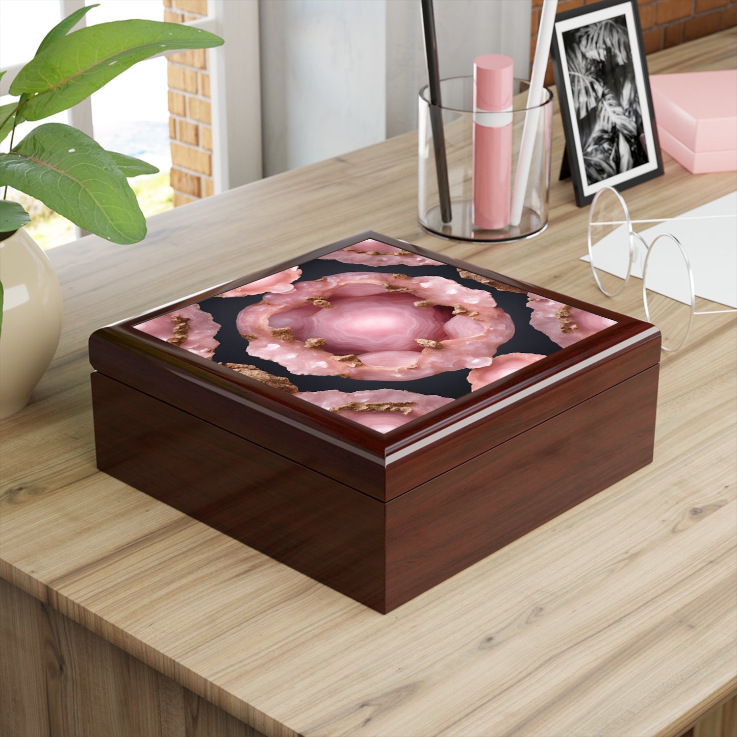 Unique Jewelry Box Trinket Box Bedroom Dresser Decor Vanity Gift Box - 3 colors to choose from