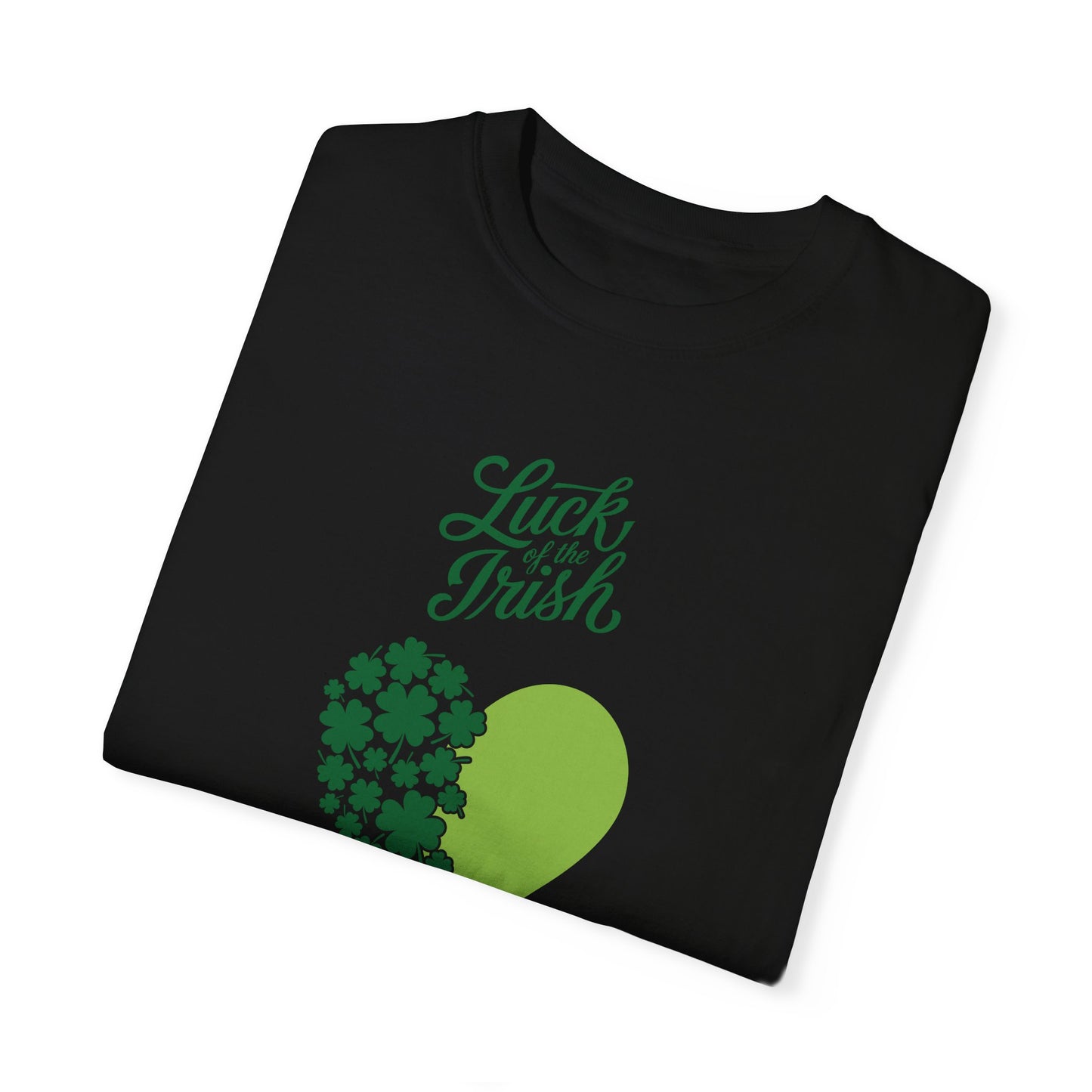 St. Patrick's Day T-Shirt Unisex Comfort Colors Relaxed Fit Garment-Dyed Tee 4 Leaf Clover Shirt Irish Themed Gift