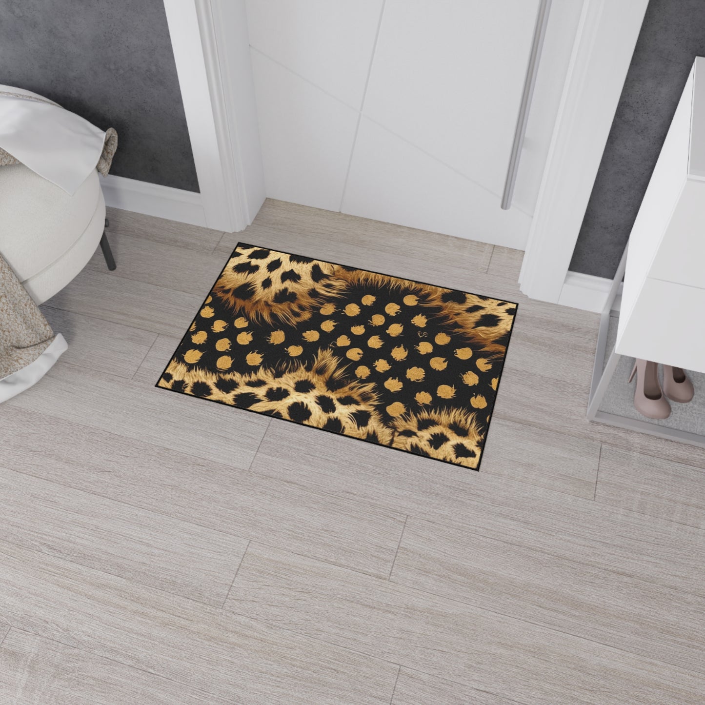 Decorative Heavy Duty Non-Slip Floor Mat Stylish Design Perfect for Entryway Kitchen Décor Garage Rug Coffee Bar Bathroom Floor Door Mat