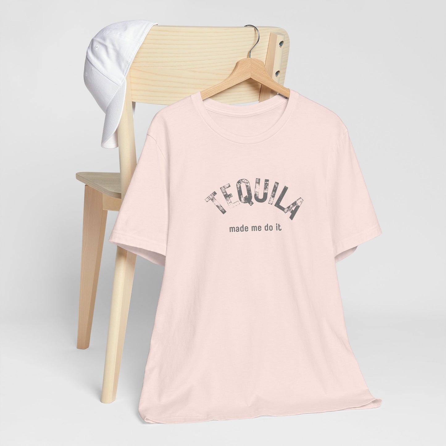 Tequila Made Me Do It T-Shirt | Unisex Funny Foodie Shirt | Alcohol Tee | Bar Humor Happy Hour Shirt