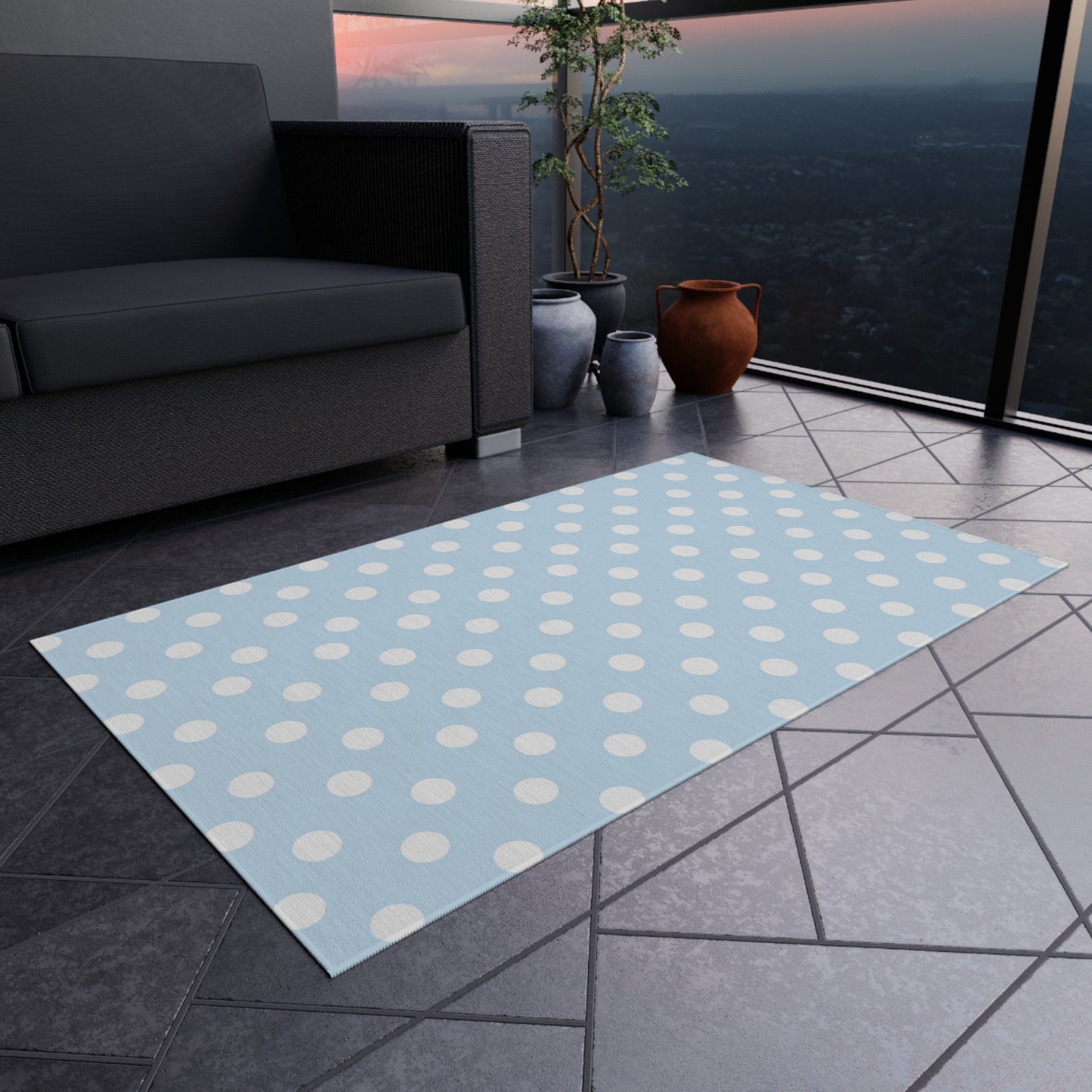 Chenille Outdoor Rug with No-Skid Backing Cozy Outdoor Carpet Patio Decor Gazebo Rug Pool Area Decor Outdoor Kitchen Carpet