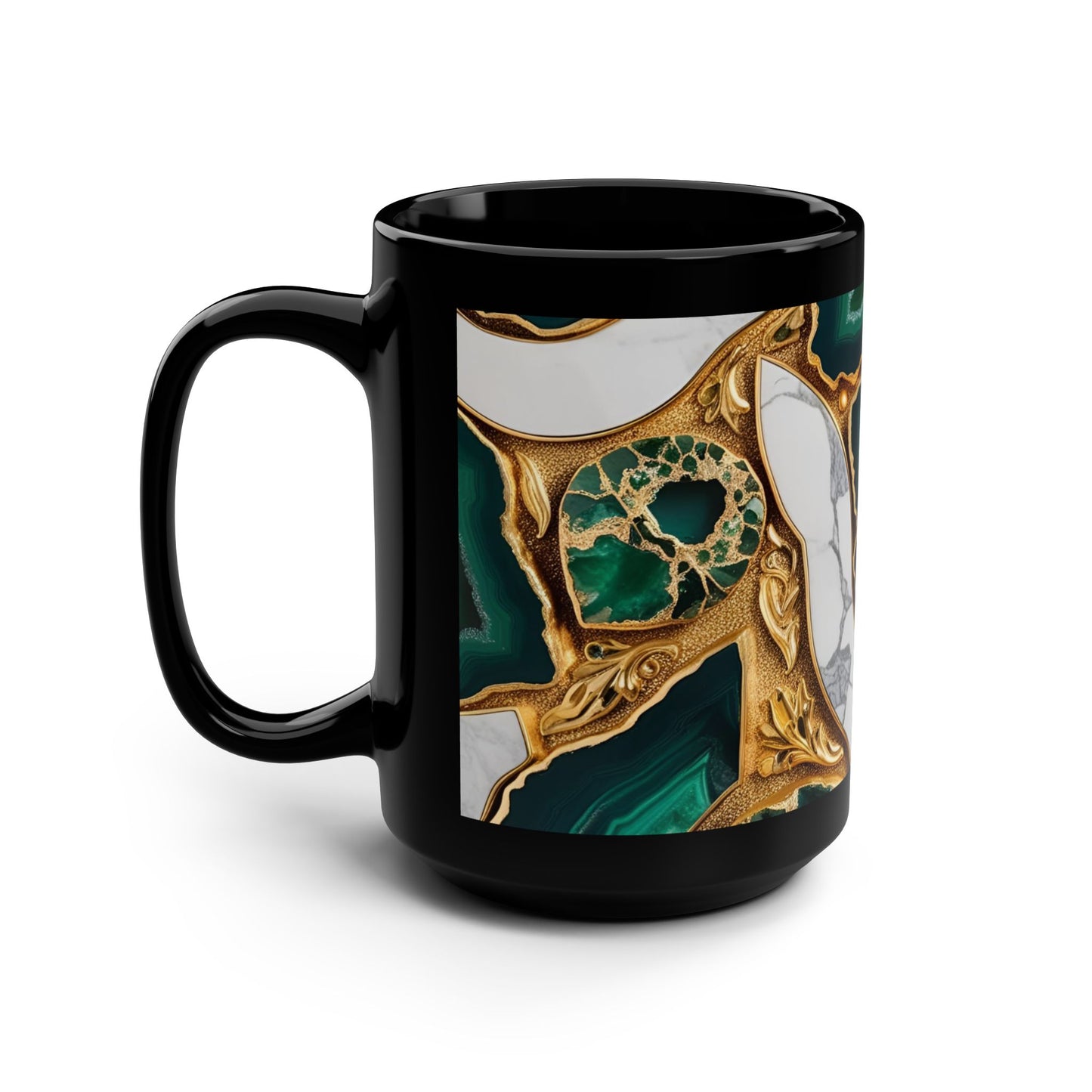 Ceramic Coffee Mug Quartz-Inspired Image Pastel Nature Rock Lover Ceramic Tea Cup Flower Garden Lover Geode Agate Look Ceramic Mug
