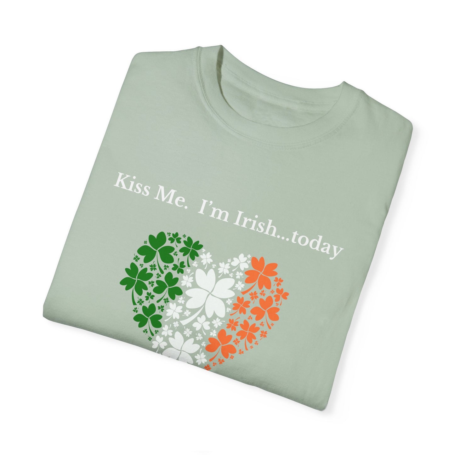 St. Patrick's Day T-Shirt Unisex Comfort Colors Relaxed Fit Garment-Dyed Tee 4 Leaf Clover Shirt Irish Themed Gift