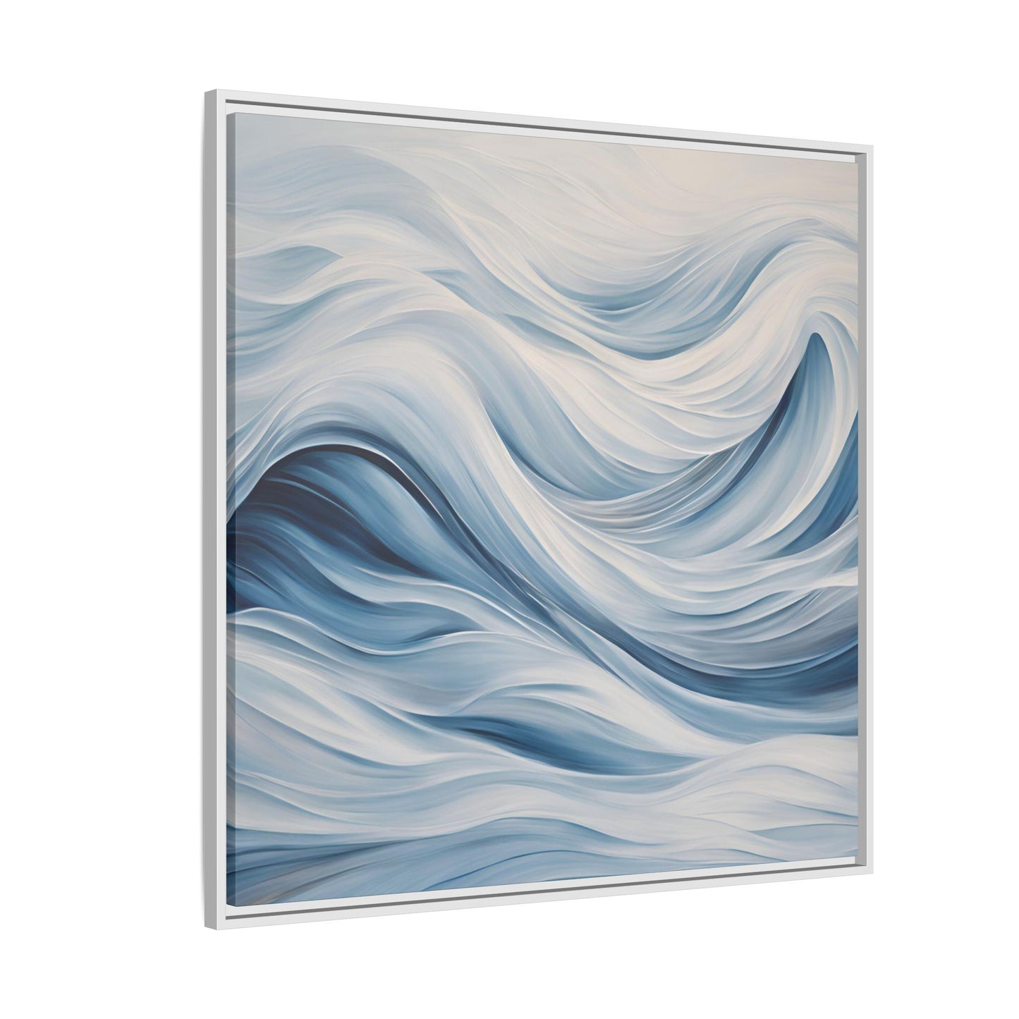 Modern Abstract Wave Design Unique Framed Print Canvas Wall Art Ocean Beach Gift Nature Lover Gift Underwater Sea Lover Gift 3 frame colors