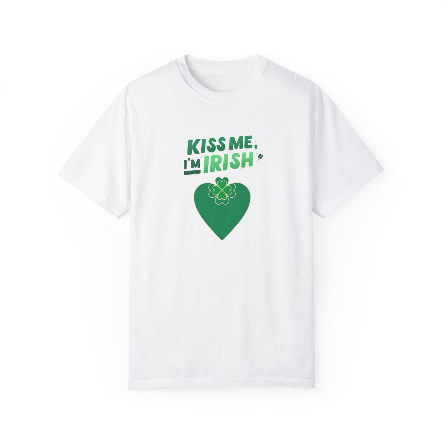 St. Patrick's Day T-Shirt Unisex Comfort Colors Relaxed Fit Garment-Dyed Tee 4 Leaf Clover Shirt Irish Themed Gift