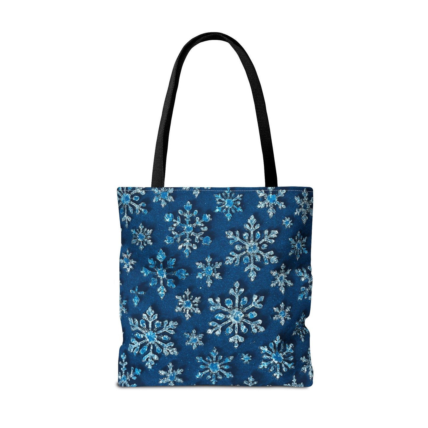 Snowflake Christmas Tote Bag Holiday Cheer Gift Glam Winter Accessory Reusable Winter Tree Shopping Bag Xmas Joy Gift Unisex Bag for Him Her
