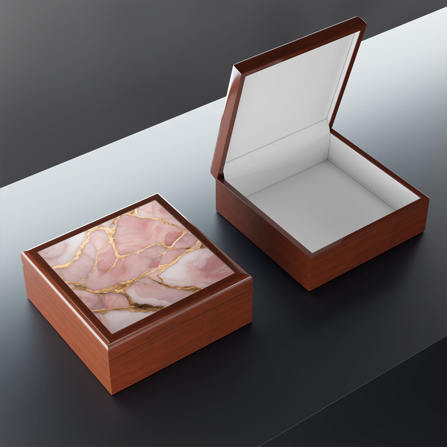 Unique Jewelry Box Trinket Box Bedroom Dresser Decor Vanity Gift Box - 3 colors to choose from