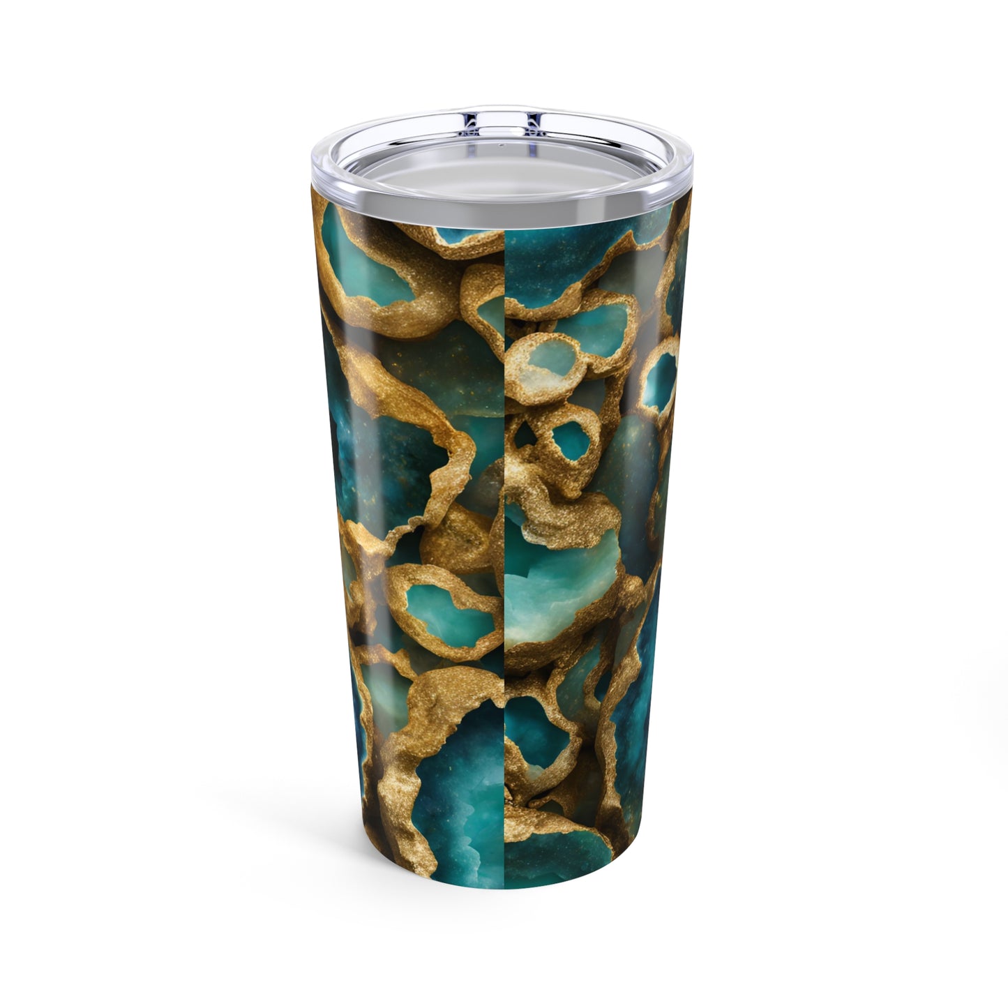 Colorful Geode Design 20 oz Tumbler Nature Lover Gift Geology Rock Lover Insulated Stainless Hot or Cold Marble Design Tumbler