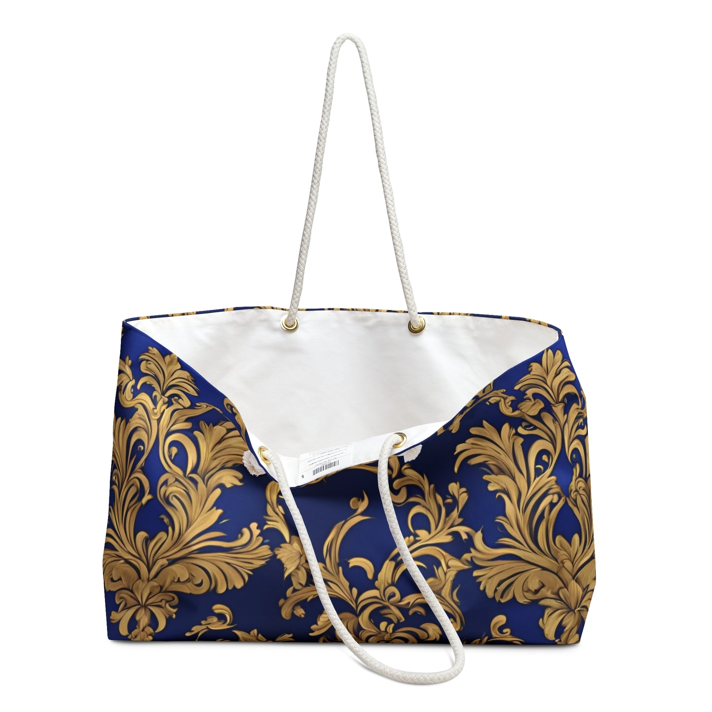 Elegant Damask Weekender Bag | Beach Bag | Overnight Bag | Shopping Bag | Tote Bag |