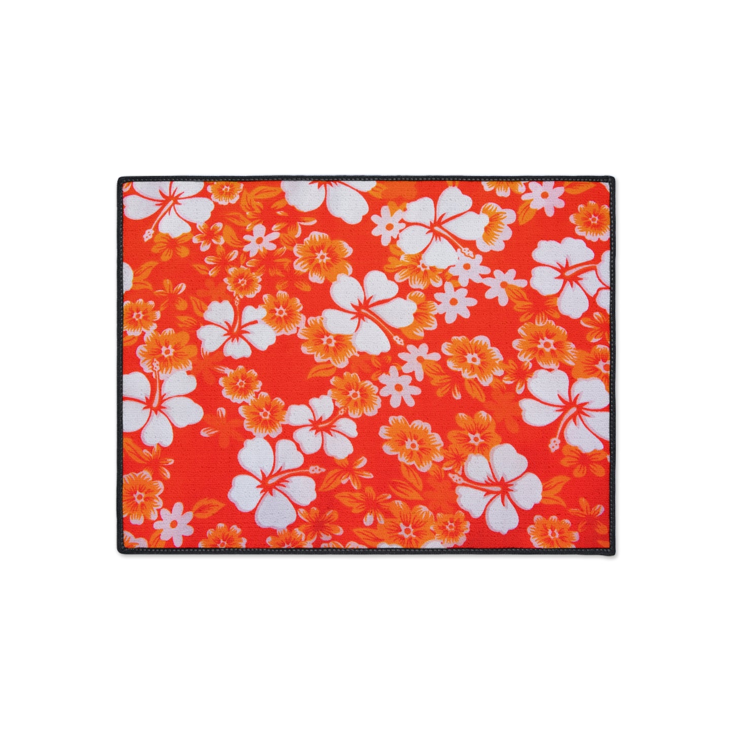 Decorative Heavy Duty Non-Slip Floor Mat Stylish Design Perfect for Entryway Kitchen Décor Beachy Hawaiian Rug Tropical Bathroom Floor