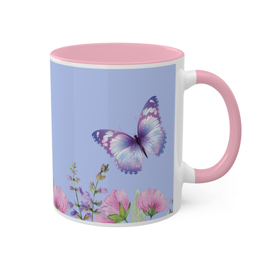 Butterfly Mug | Flowers Mug | Butterfly Gift | Coffee Mug | Tea | Hot Chocolate |