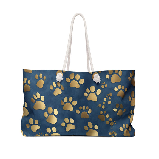 Paw Print Tote Bag | Beach Bag | Shopping Bag | Boho | Cottage Core | Cats | Animal Lover | Dog Lover |