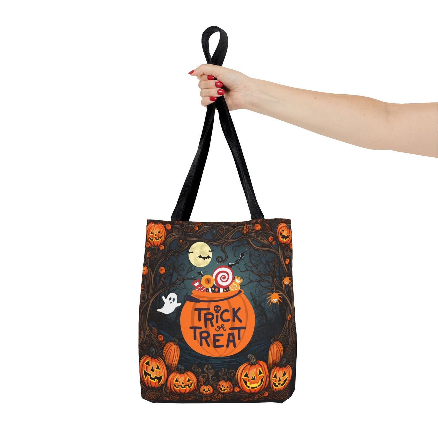 Halloween Tote Bag | Carryall | Grocery Bag | Shopping Bag | Pumpkin | Autumn | Trick or Treat | Candy Bag |