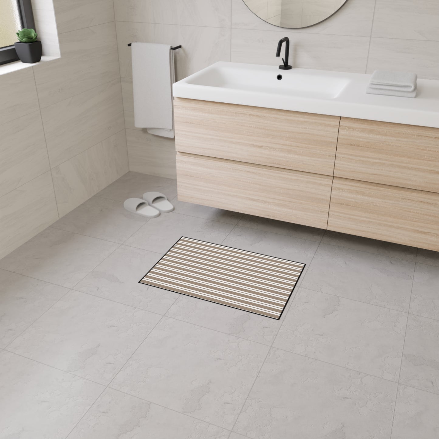 Decorative Heavy Duty Non-Slip Floor Mat Stylish Design Perfect for Entryway Kitchen Décor Garage Rug Coffee Bar Bathroom Floor Door Mat