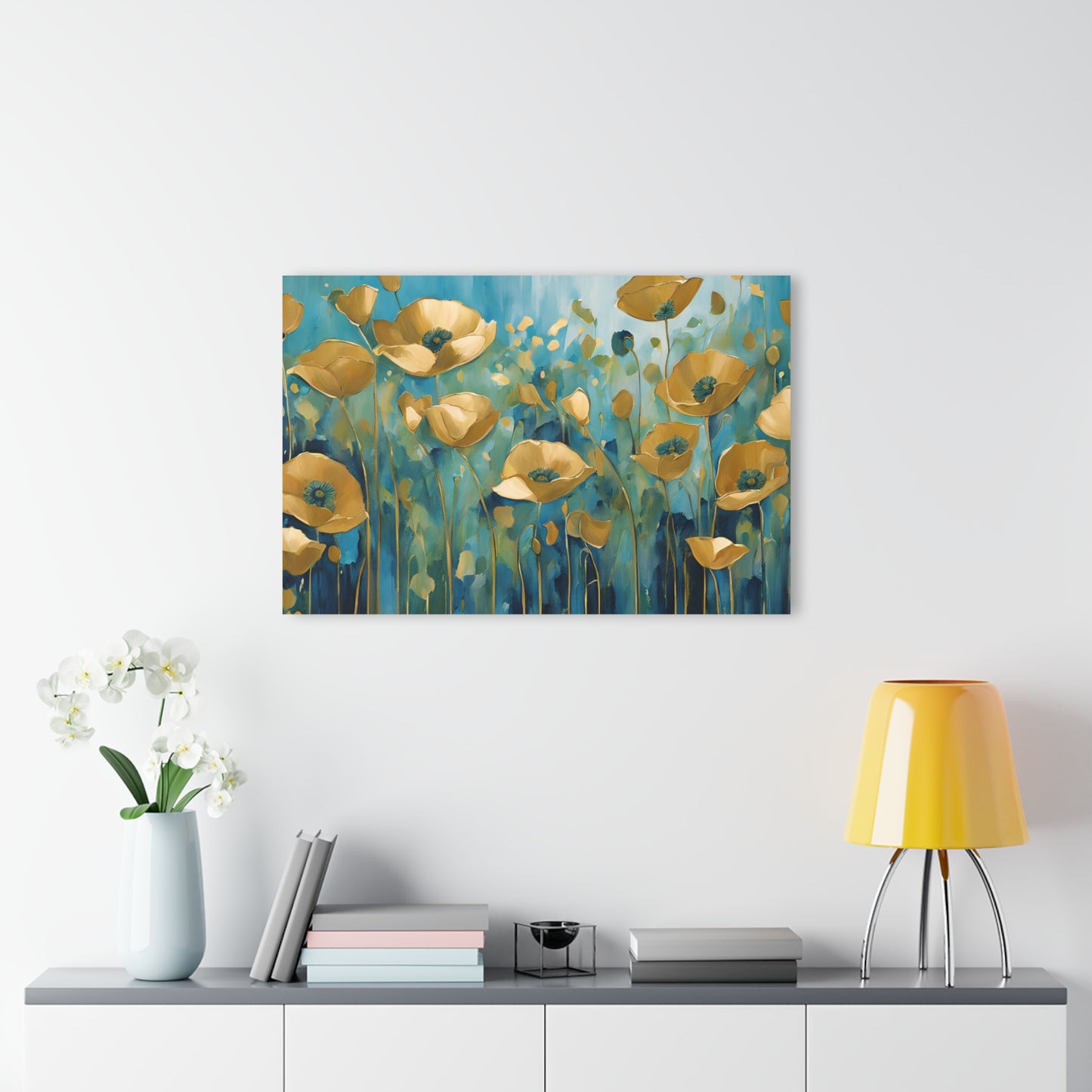Large Floral Design Acrylic Print with French Cleat Nature Lover Wall Art Flower Lover Gift Outdoors Artwork Modern Garden Home Decor