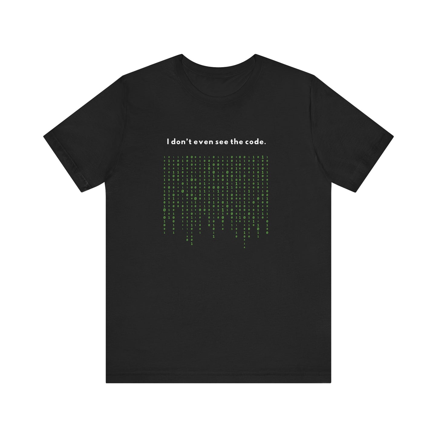 Binary Code T-Shirt Unisex Techie Computer Nerd Hacker Shirt Programmer IT Gift Matrix Shirt