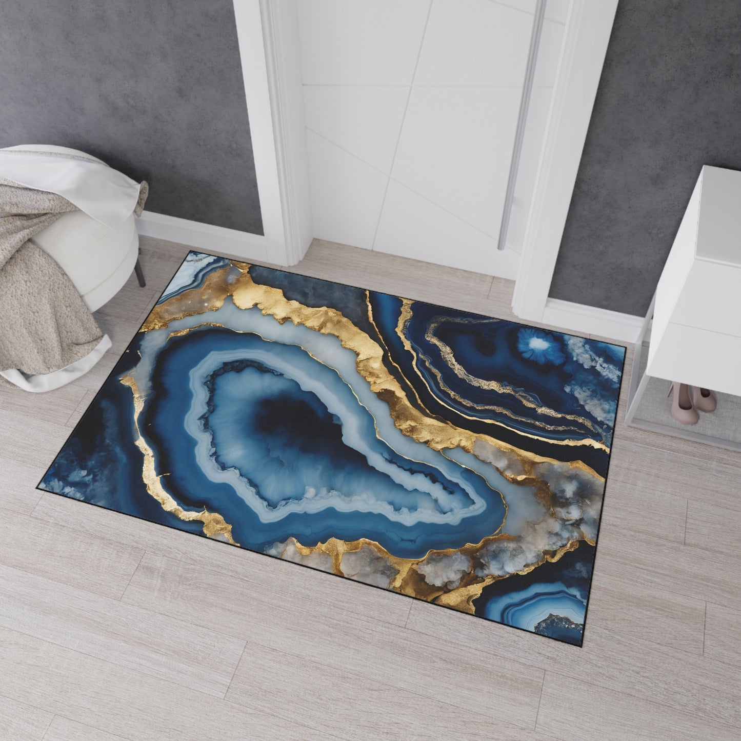 Decorative Heavy Duty Non-Slip Floor Mat Stylish Design Perfect for Entryway Kitchen Décor Garage Rug Coffee Bar Bathroom Floor Door Mat