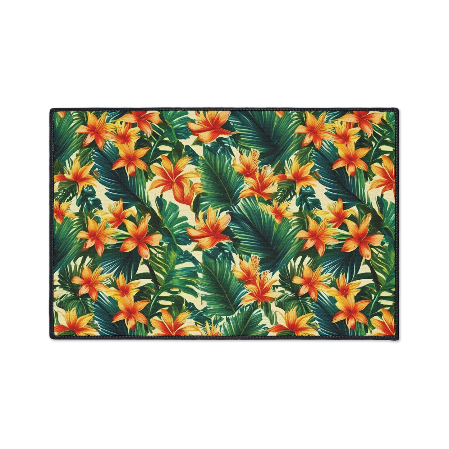 Decorative Heavy Duty Non-Slip Floor Mat Stylish Design Perfect for Entryway Kitchen Décor Garage Rug Tropical Bathroom Floor Door Mat