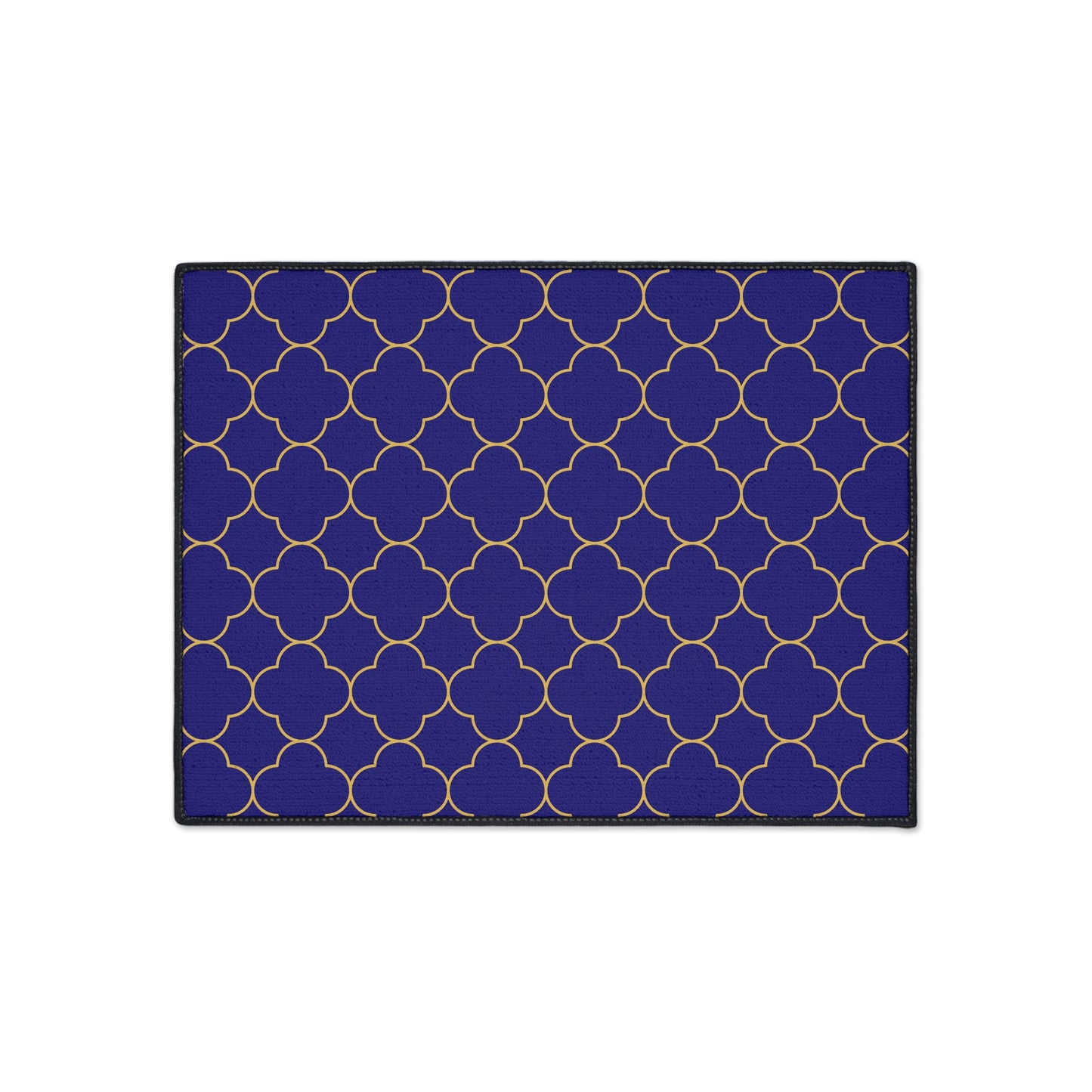 Decorative Heavy Duty Non-Slip Floor Mat Stylish Design Perfect for Entryway Kitchen Décor Blue Geometric Design Blue Rug Bathroom Mat