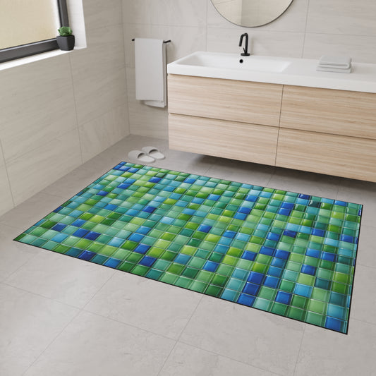 Decorative Heavy Duty Non-Slip Floor Mat Stylish Design Perfect for Entryway Kitchen Décor Garage Rug Coffee Bar Bathroom Floor Door Mat