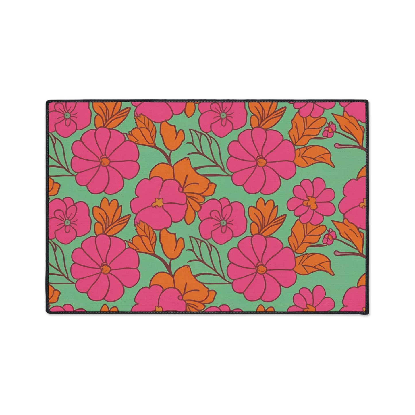 Decorative Heavy Duty Non-Slip Floor Mat Stylish Design Perfect for Entryway Kitchen Décor Garage Rug Tropical Bathroom Floor Door Mat