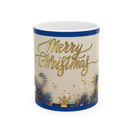 Merry Christmas Coffee Tea Mug Cottage Core Holiday Gift for Her Christmas Presents and Candy Canes Gift Mug