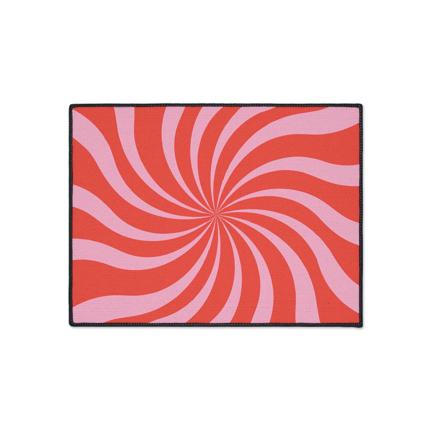 Grovy Retro Decorative Heavy Duty Non-Slip Floor Mat Stylish Design Perfect for Entryway Kitchen Décor Beachy Swirl Design Bathroom Mat