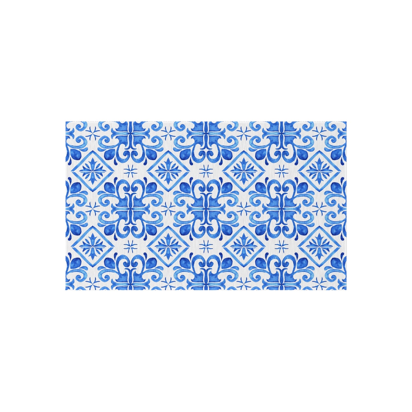 Chenille Print Pattern Outdoor Rug with No-Skid Backing Cozy Outdoor Carpet Patio Decor Gazebo Rug Pool Area Decor Outdoor Kitchen Carpet