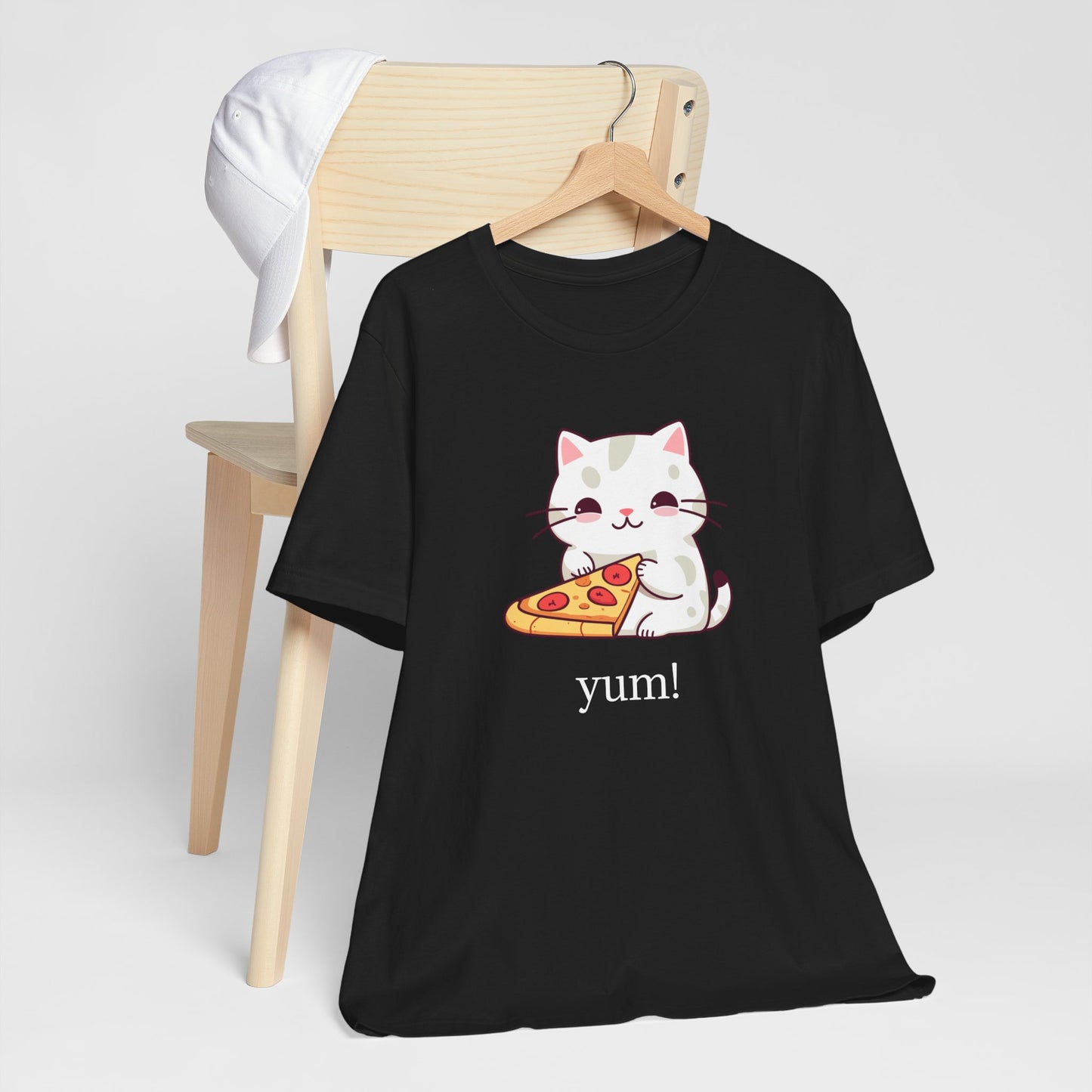 Cat eating pizza T-Shirt | Culinary | Foodie | Home Cook | Unisex | Funny | Animated