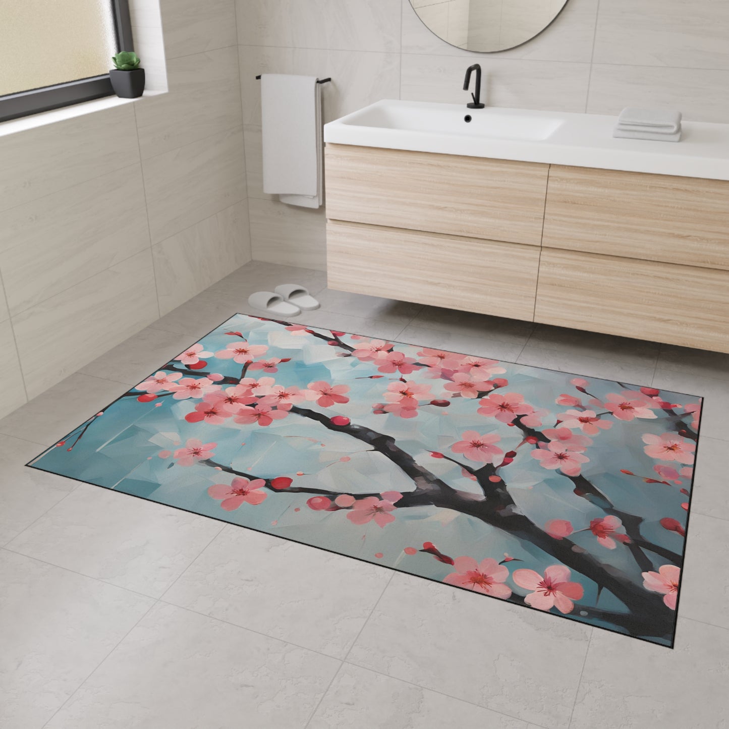 Decorative Heavy Duty Non-Slip Floor Mat Stylish Design Perfect for Entryway Kitchen Décor Garage Rug Coffee Bar Bathroom Floor Door Mat