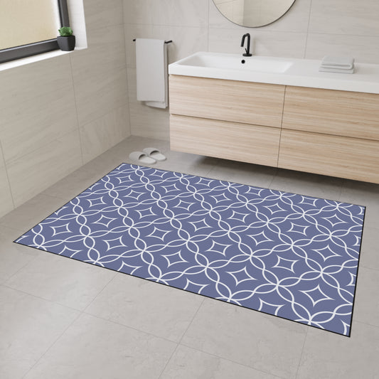 Decorative Heavy Duty Non-Slip Floor Mat Stylish Design Perfect for Entryway Kitchen Décor Grey Floral Geometric Design Rug Bathroom Mat