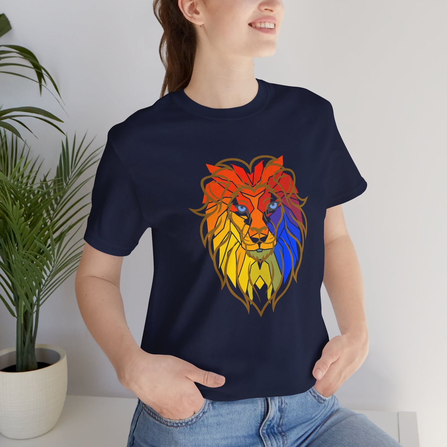 Lion Face T-shirt Unisex Animal Lover African Safari Tee Shirt