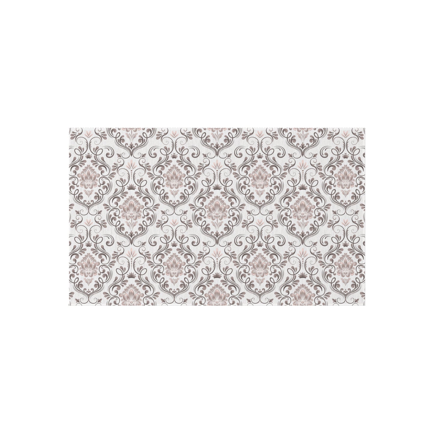 Chenille Print Pattern Outdoor Rug with No-Skid Backing Cozy Outdoor Carpet Patio Decor Gazebo Rug Pool Area Decor Outdoor Kitchen Carpet