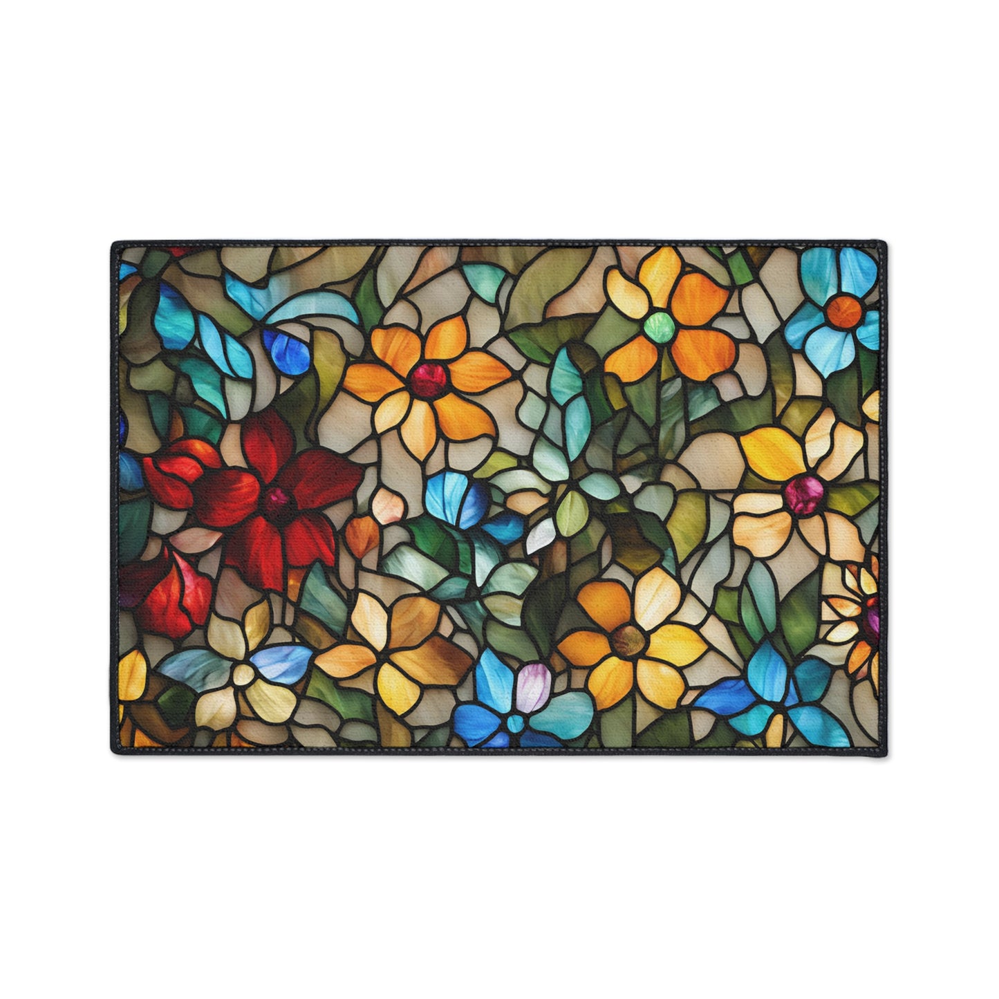 Decorative Heavy Duty Non-Slip Floor Mat Stylish Design Perfect for Entryway Kitchen Décor Garage Rug Coffee Bar Bathroom Floor Door Mat