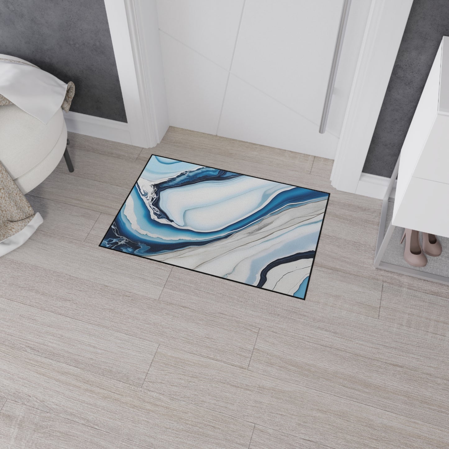 Decorative Heavy Duty Non-Slip Floor Mat Stylish Design Perfect for Entryway Kitchen Décor Garage Rug Coffee Bar Bathroom Floor Door Mat