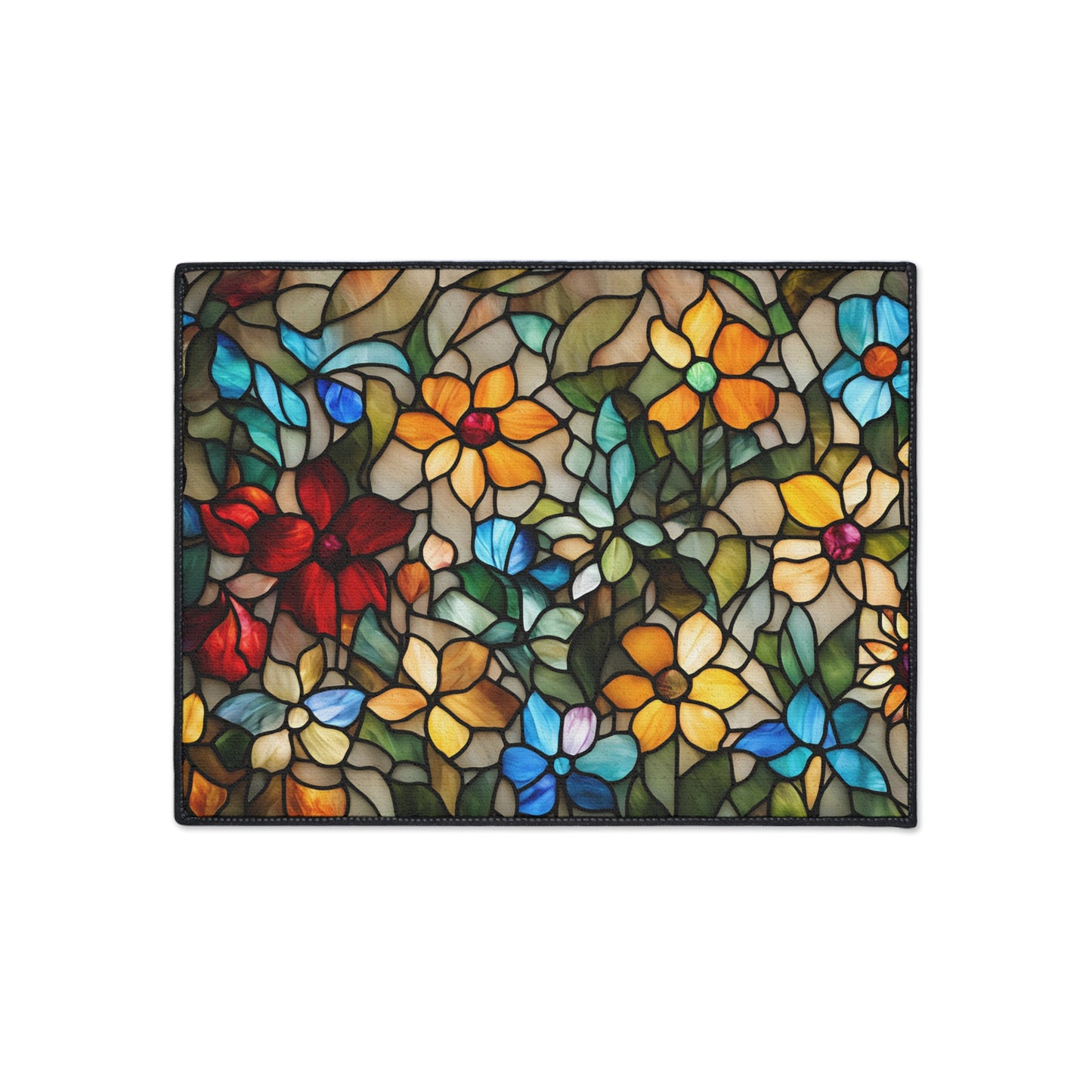 Decorative Heavy Duty Non-Slip Floor Mat Stylish Design Perfect for Entryway Kitchen Décor Garage Rug Coffee Bar Bathroom Floor Door Mat