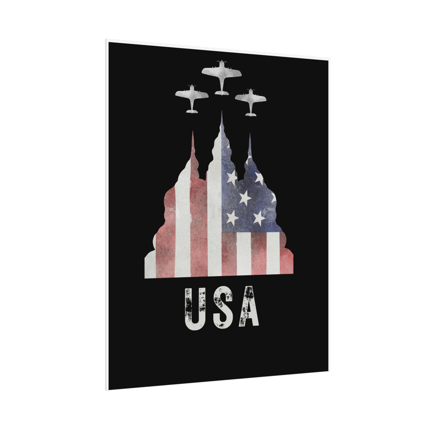 USA Rolled Poster | Americana | United States of America | Patriotic | Flag | Multiple finishes and sizes |