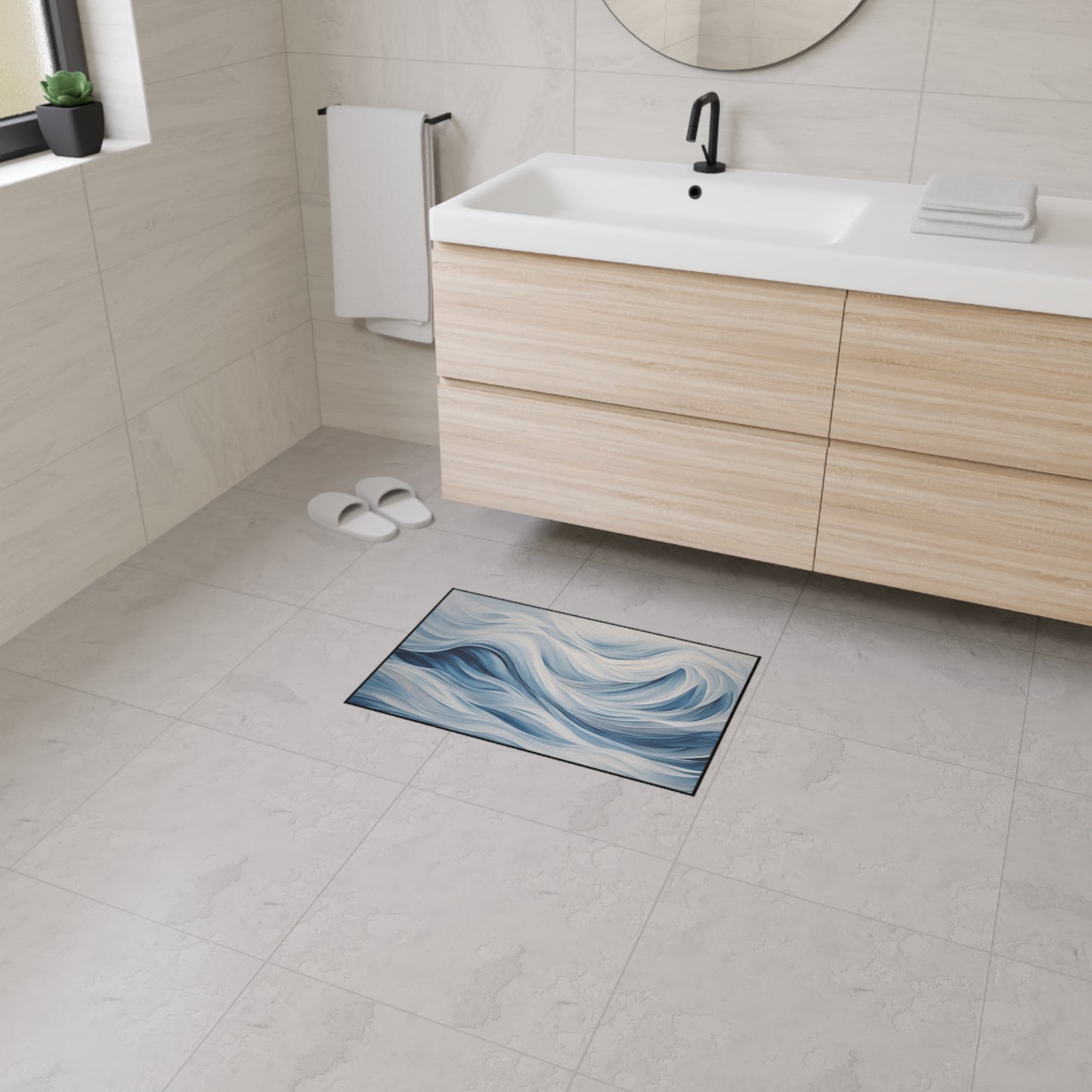 Decorative Heavy Duty Non-Slip Floor Mat Stylish Design Perfect for Entryway Kitchen Décor Garage Rug Coffee Bar Bathroom Floor Door Mat